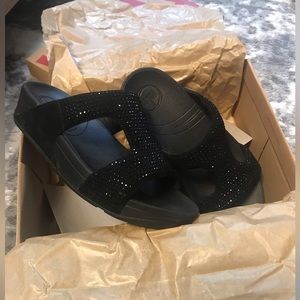 Fit flop rokkit slide. Black diamond size 7